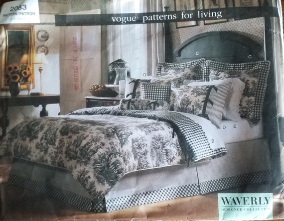 Vogue Patterns For Living 2083 Unused Paper Pattern Duvet Etsy