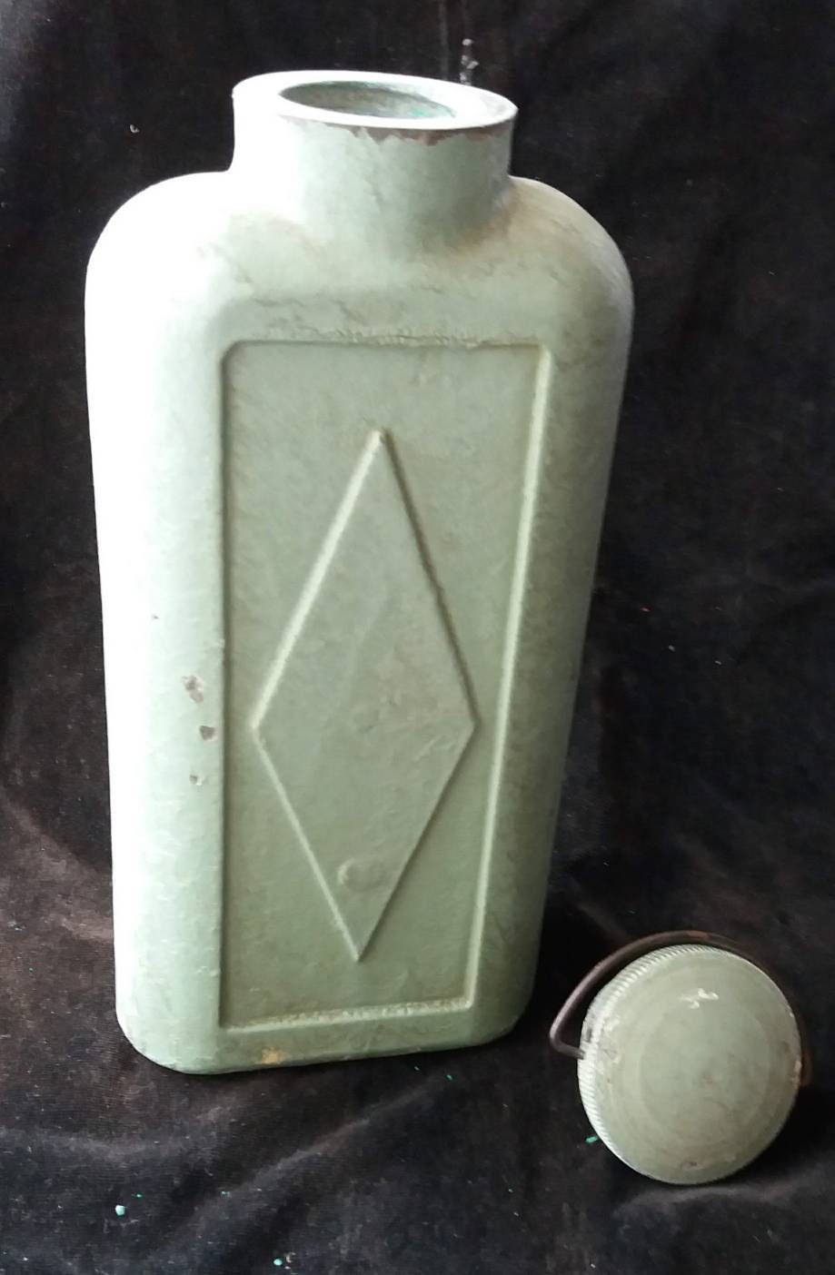 RARE Vintage Metal Hot Water Bottle With Screw Top Lid Etsy