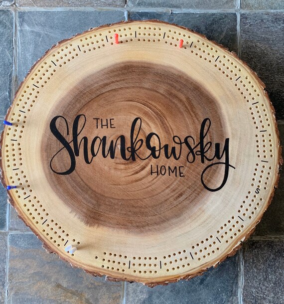 Personalized Cribbage Board Etsy