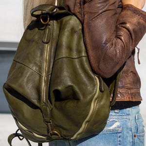 Plecak skórzany konwertowalny, skórzany plecak typu hobo, skórzany plecak damski, plecak damski, plecak boho dla kobiet, miękki skórzany plecak