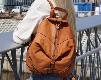 Convertible hobo backpack leather, soft leather backpack, leather backpack women, backpack leather women, backpacks for women vintage