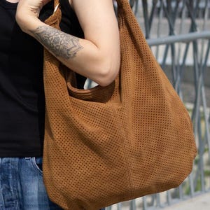 Wildleder Hobo Bag, Wildleder Damen Handtasche, kleine Schultertasche Wildleder, Damen Leder Schultertasche, Wildleder Boho Tasche, Leder Hobo Bag, Damen Handtasche