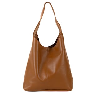 Leather hobo bag women, slouchy hobo bag, large leather bag, shoulder bags for women, soft leather handbag, hobo leather bag, shoulder bag image 8