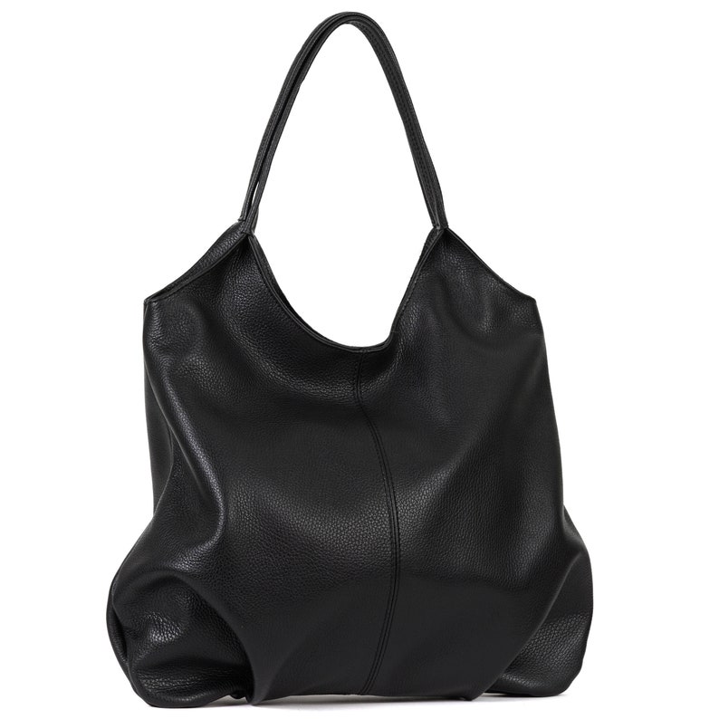 Shoulder bags for women, leather hobo bag, hobo bag for women, large bag, hobo bag leather, shoulder bags leather, soft leather bag,hobo bag Noir