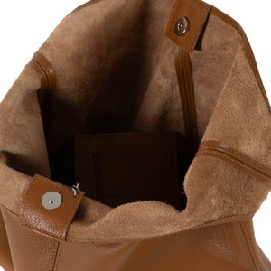 Leather hobo bag women, slouchy hobo bag, large leather bag, shoulder bags for women, soft leather handbag, hobo leather bag, shoulder bag image 10