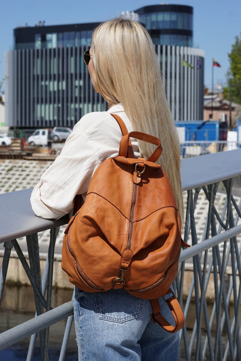 Convertible hobo backpack leather, soft leather backpack, leather backpack women, backpack leather women, backpacks for women vintage image 1