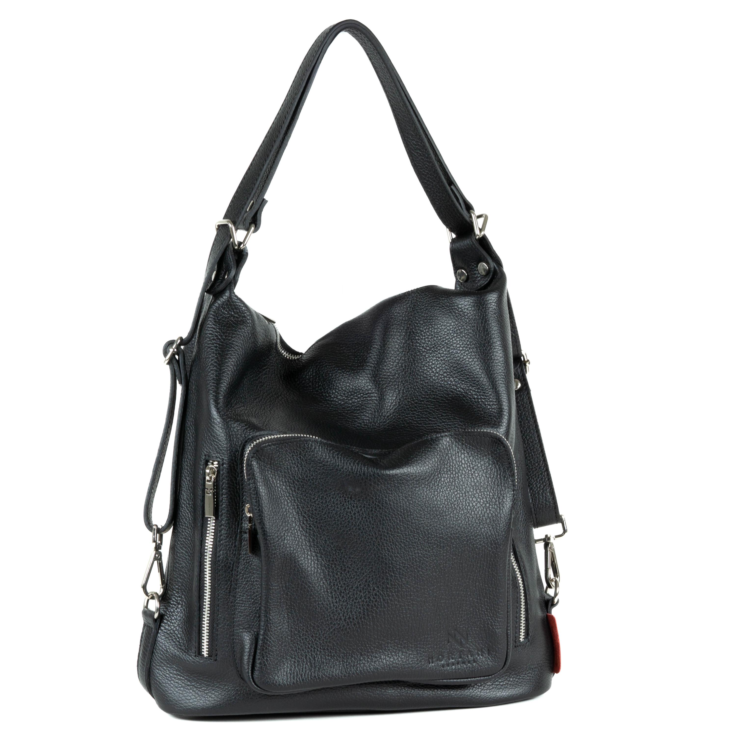 Convertible Leather Hobo Bag Backpack Purse Women