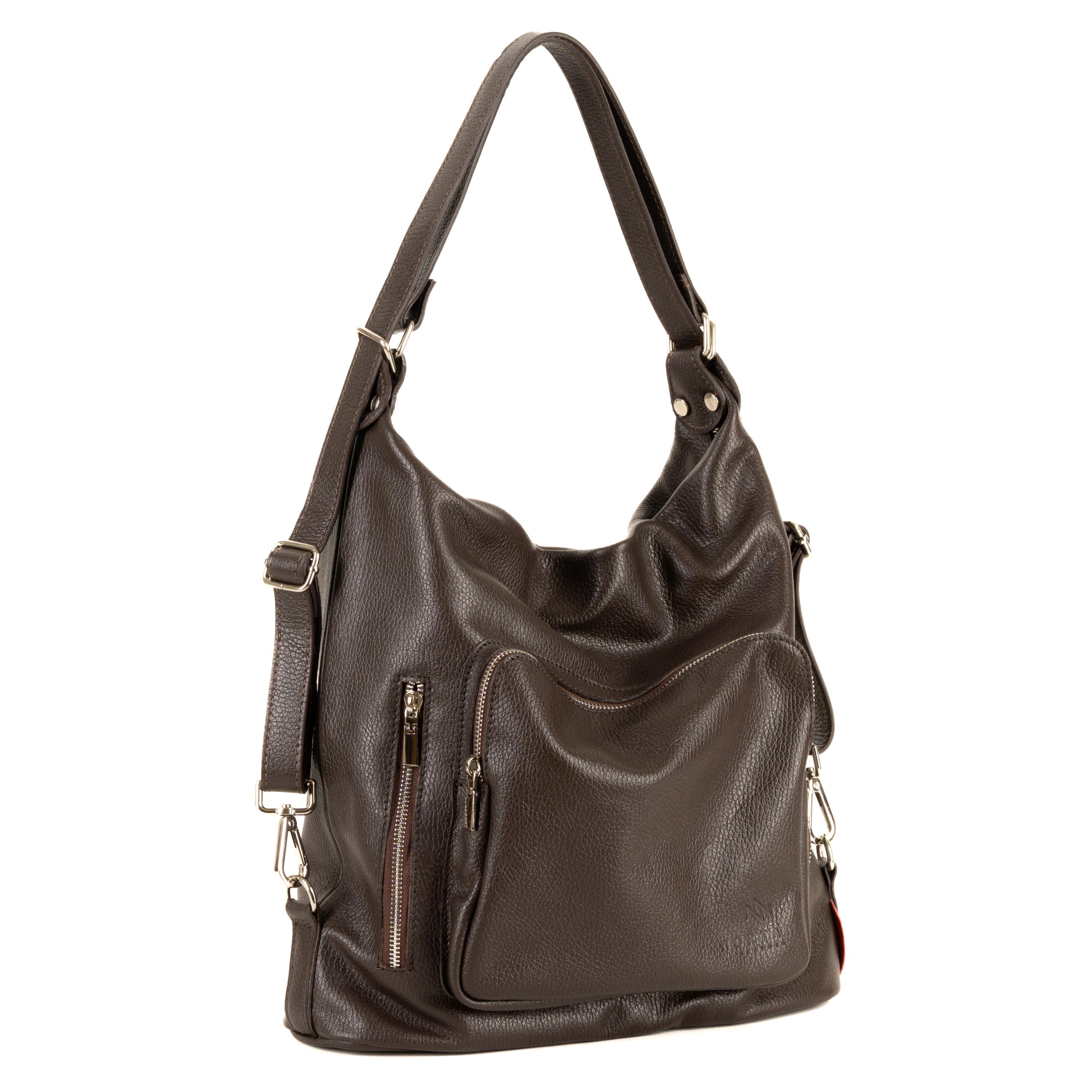 Convertible Italian Leather Backpack Purse and Shoulder  display picture 1