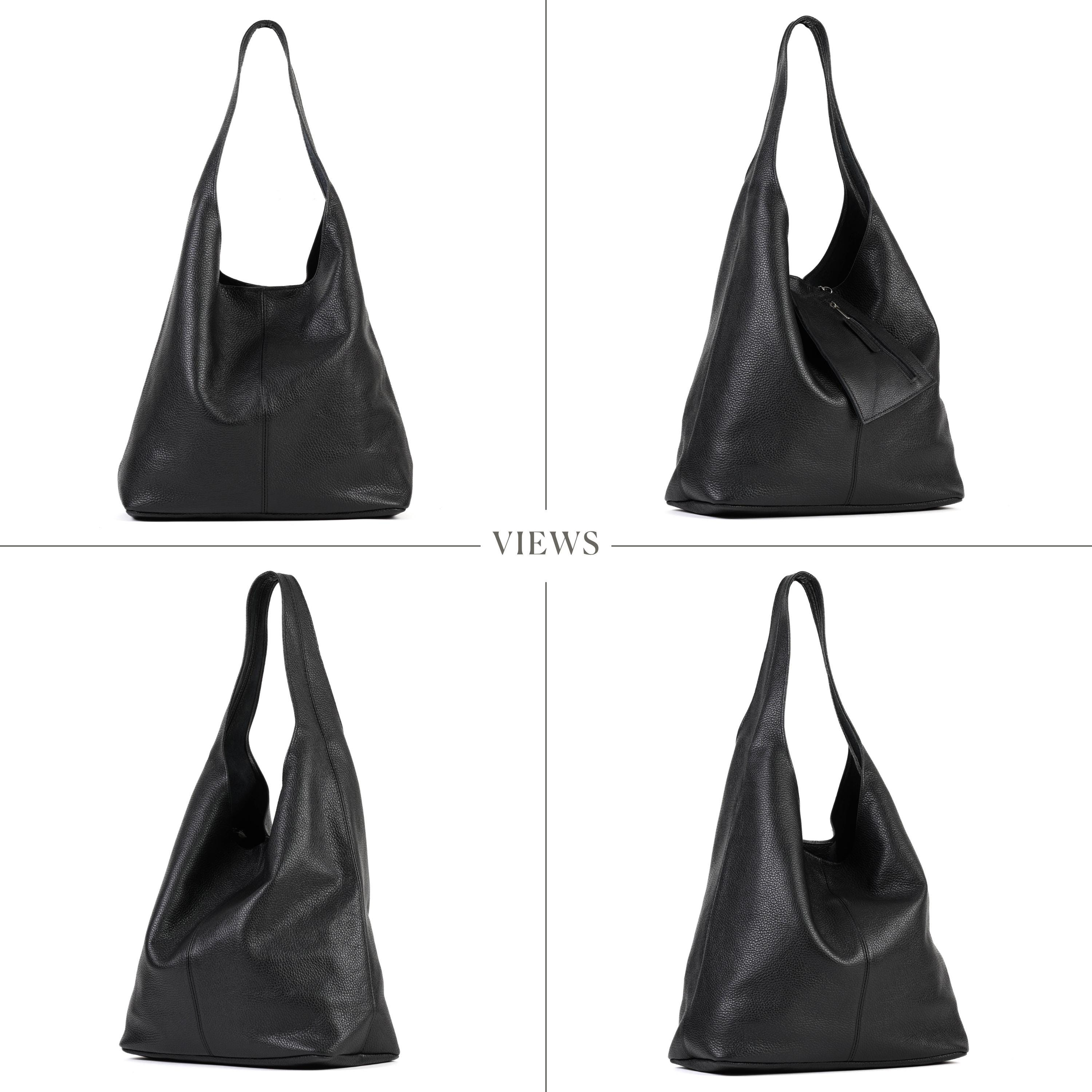 バッグ MINIMAL PU LEATHER HOBO BAG (BLACK) 3287 メンズ MINIMAL PU LEATHER HOBO BAG (BLACK) 3287