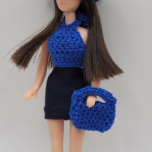 Dawn/Pippa Puppenhandtasche - handgehäkelt - Farbe nach Wahl