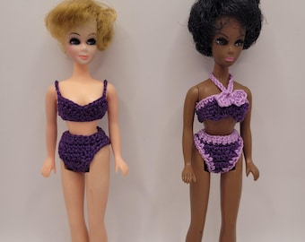 Dawn/Pippa doll bikini bathing suit - hand crocheted
