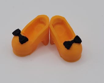 Dawn doll basic heeled shoes with BOWS - Assorted colors!