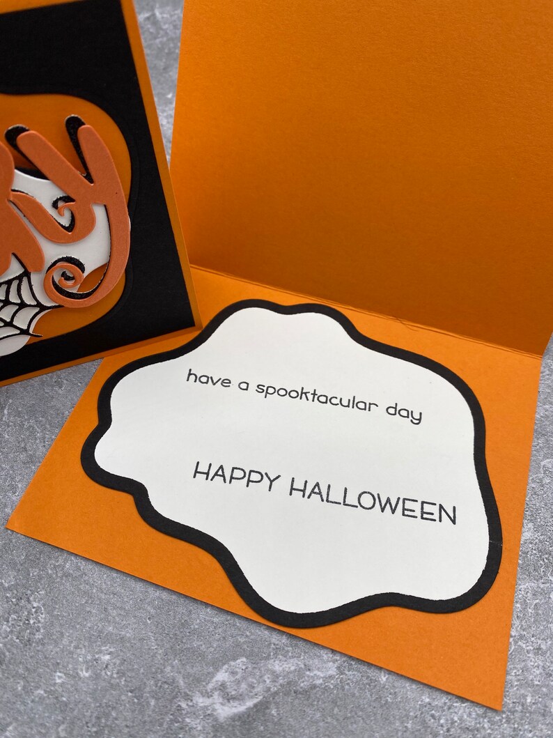 Handmade Spooky Halloween Card - Etsy