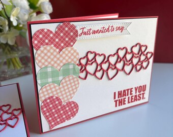 Handmade Funny Valentine Card for People You Don’t Hate