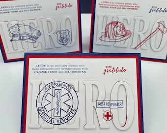 Handmade First Responder Appreciation Card Handmade First Responder Appreciation Card