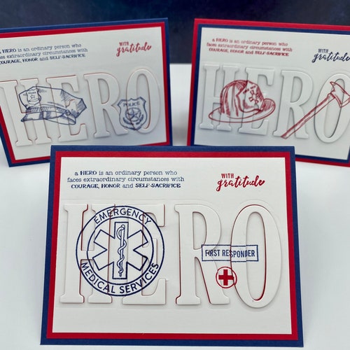 Handmade First Responder Appreciation Card Handmade First Responder Appreciation Card