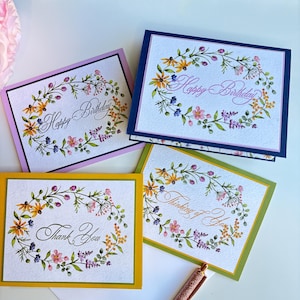 Handmade Floral Occasions Notecard Set | Set of 4