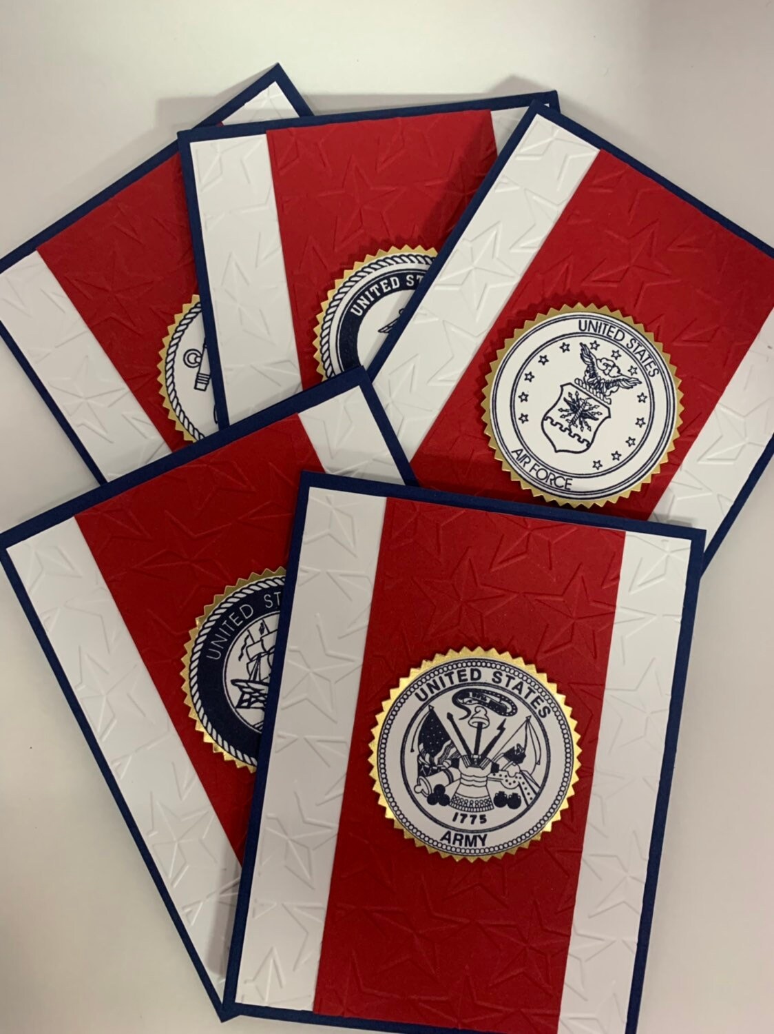 Handmade Americas Armed Forces Cards Handmade Americas Armed Forces Cards