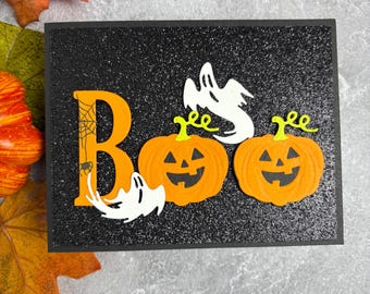 Handmade Pumpkin Boo Card