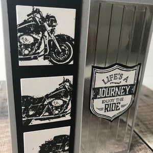 Handmade Motorcycle Birthday Card