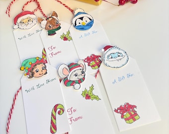 Handmade Frosty Friends Gift Tags | Set of 6