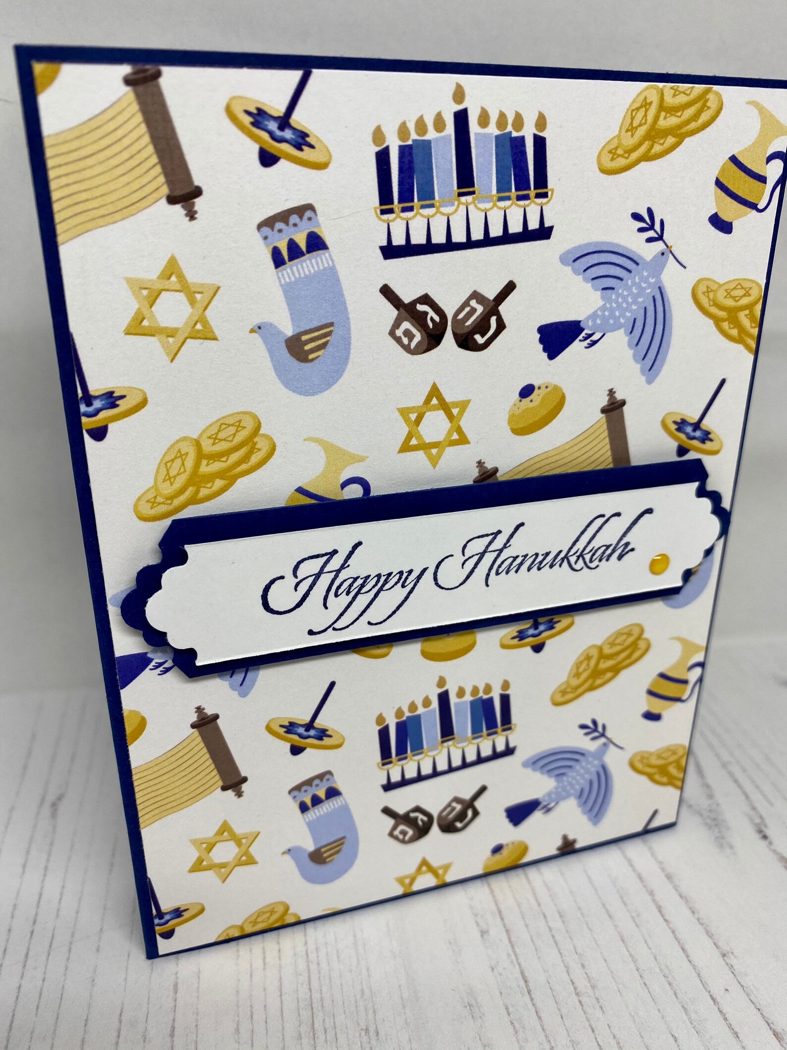 Handmade Hanukkah Cards Set of 4 Etsy
