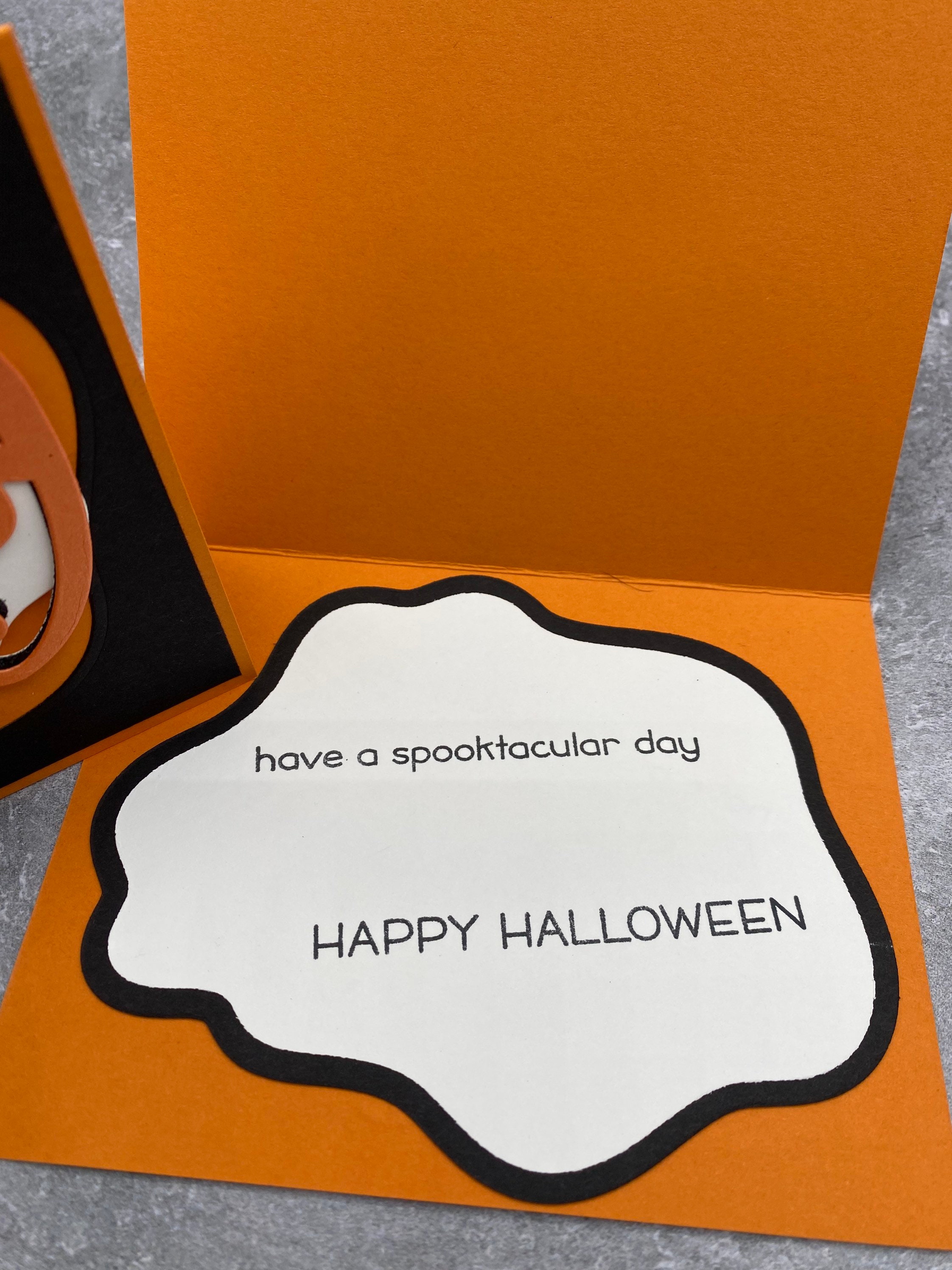 Handmade Spooky Halloween Card - Etsy