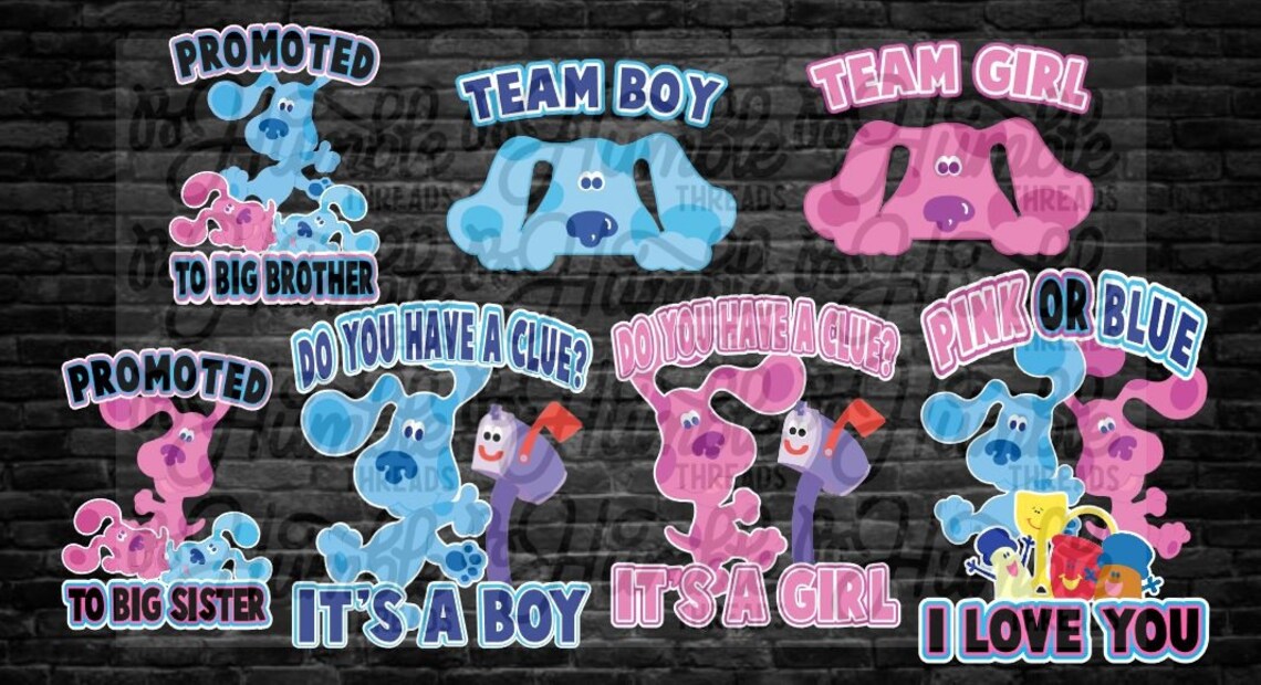 Blues Clues Gender Reveal Etsy