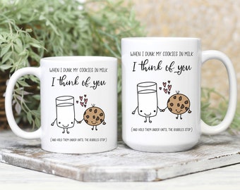 Funny Coffee Mug | Milk and Cookies | Inappropriate Coffee Mug | Gift for Him | Gift for Her | Funny Friend Gift | Funny Coffee Mug