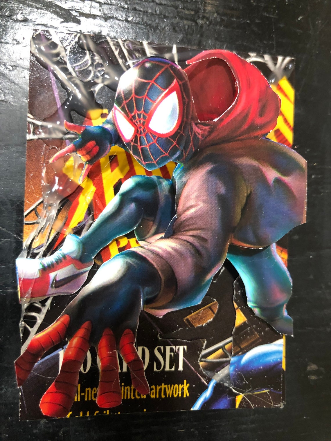 Miles morales SpiderMan 3d card Etsy