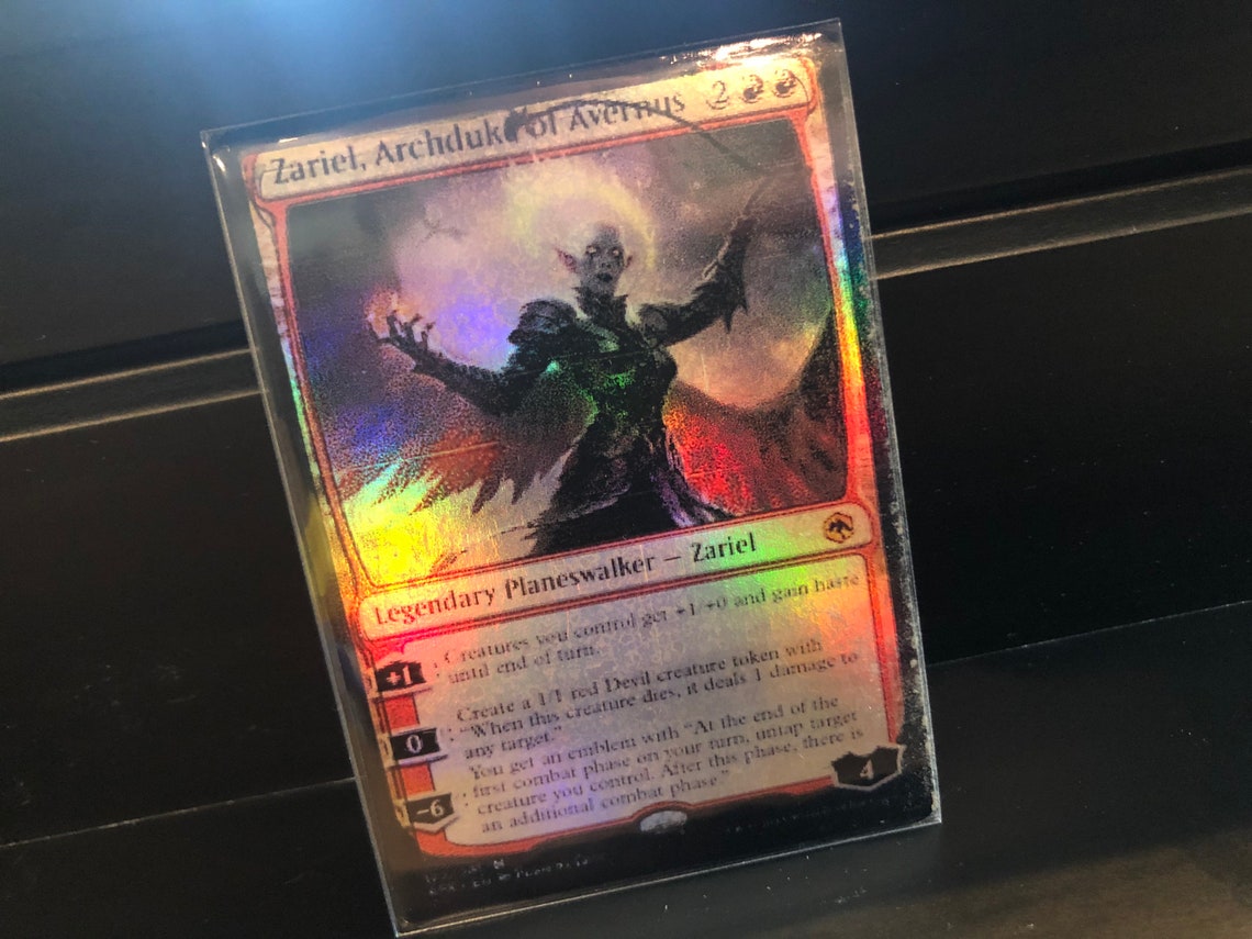 Zariel dungeons and dragons mtg foil proxy Etsy