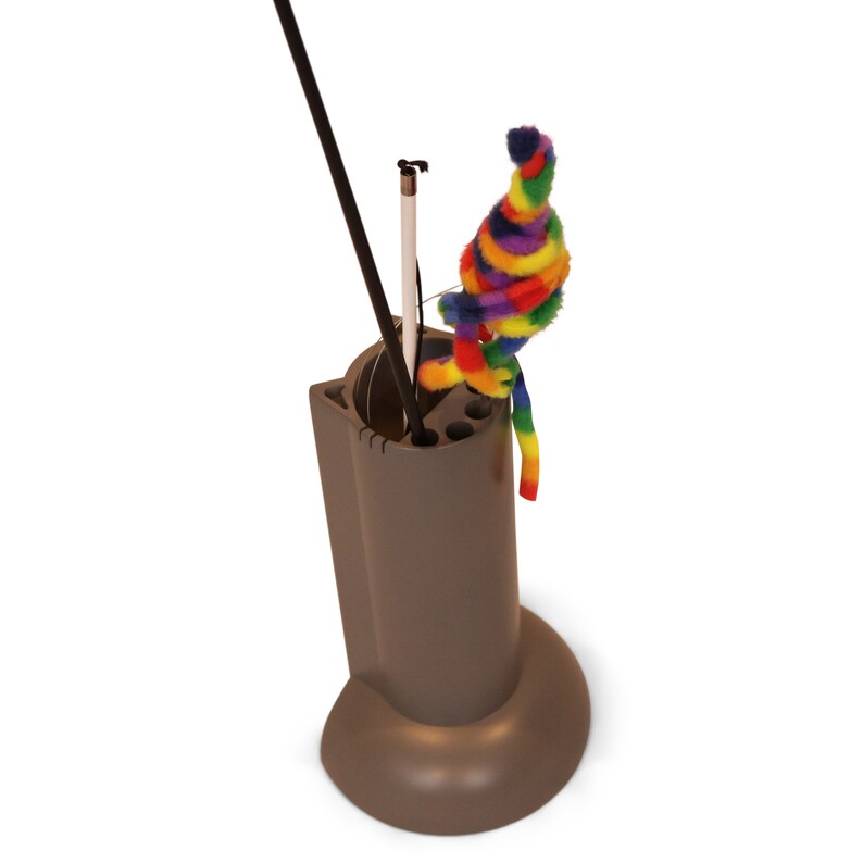 Feline Ruff Cat Teaser Wand Holder. Keep Cats Safe With This Etsy