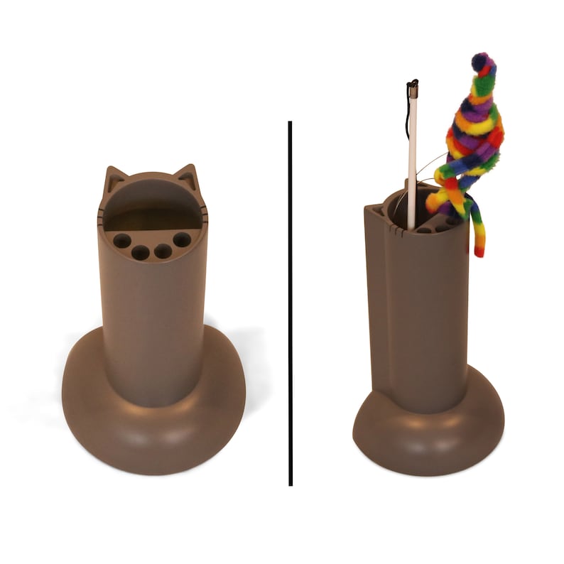 Feline Ruff Cat Teaser Wand Holder. Keep Cats Safe with This Etsy