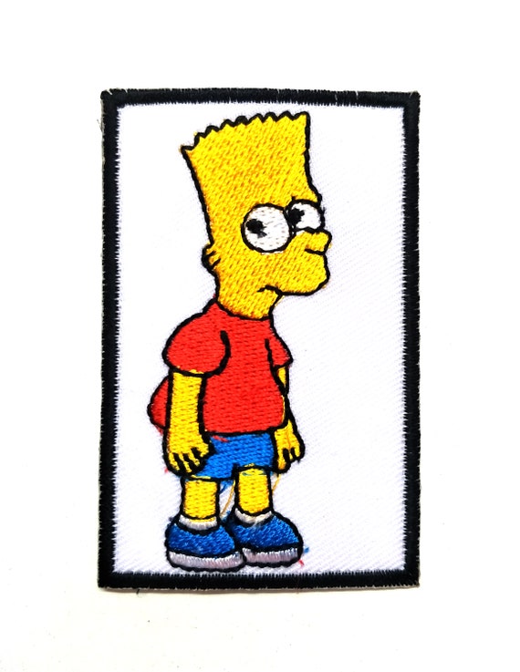Bart Simpson Iron On Patch Sew On Transfer Simpsons Tv Show Etsy