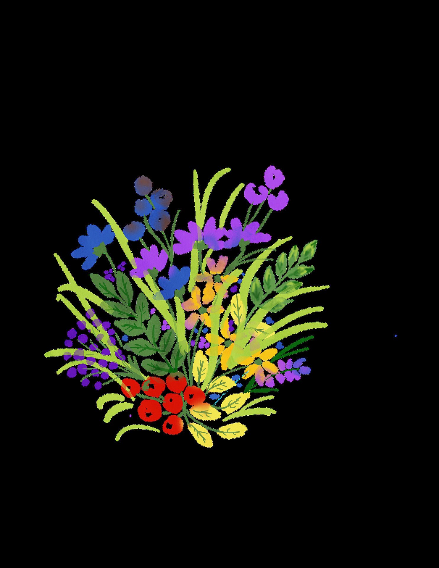 Flower Clipart en patronen PNG JPEG Commercieel gebruik Etsy Nederland