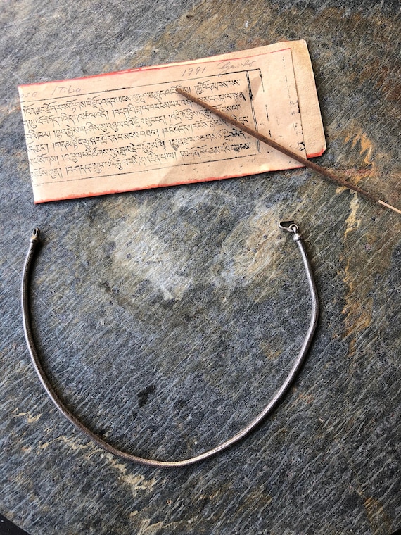 Elegant silver necklace (925), snake necklace, pur