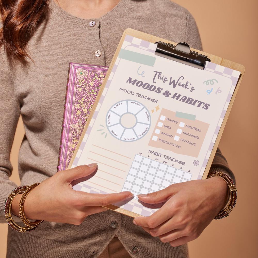 Weekly Habit & Mood Tracker | Printable PDF | Cozy Self-care Planner ...