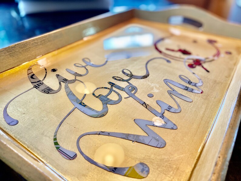 Gold Serving Tray, 