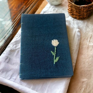 Dandilion Embroidered Journal