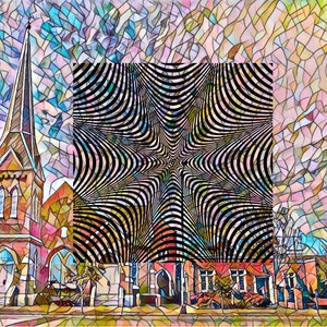 Church Stained Glass Digital Art