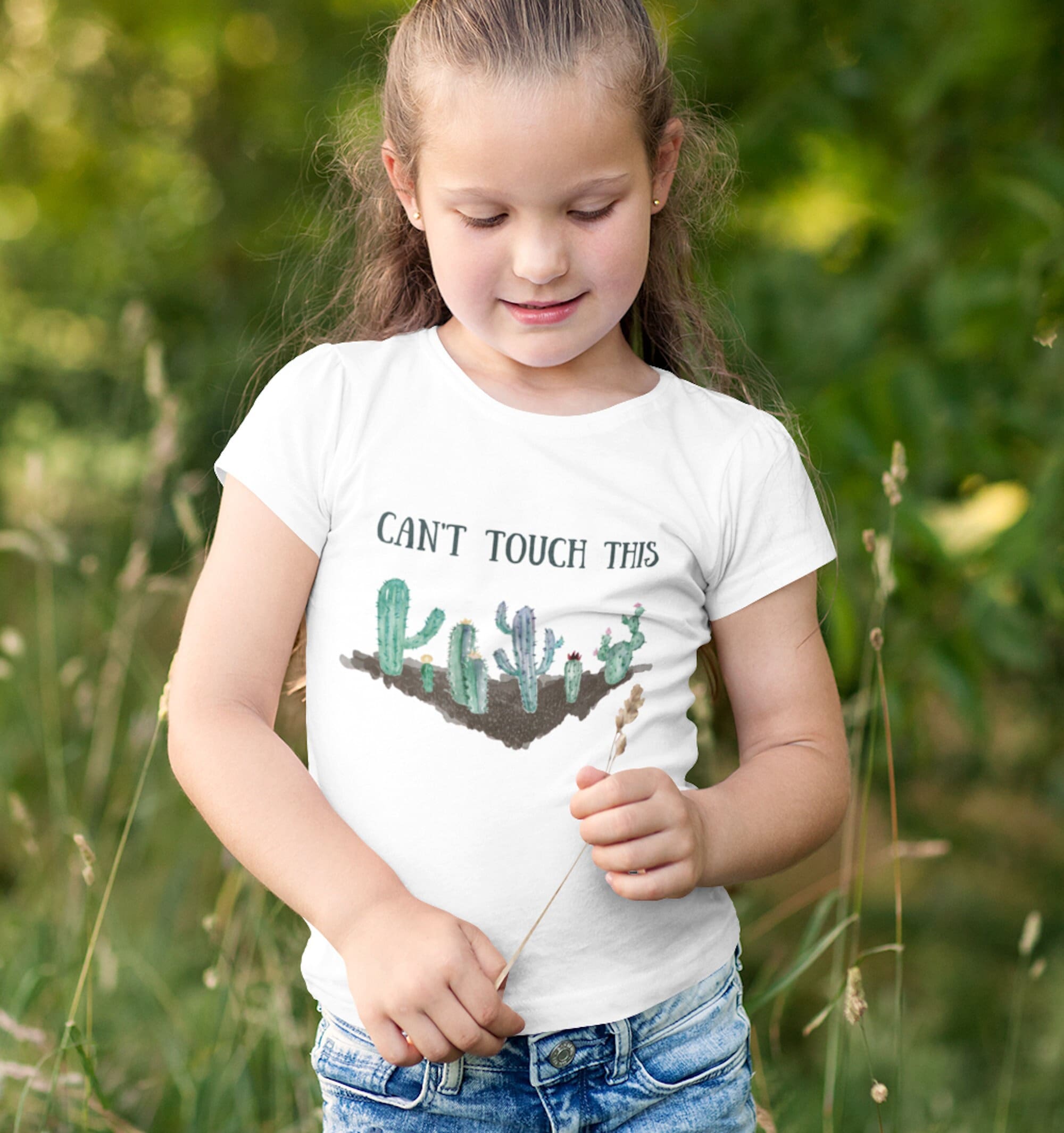 Cute Succulant Unisex Kids Clothing. Can't Touch This Kids Tee