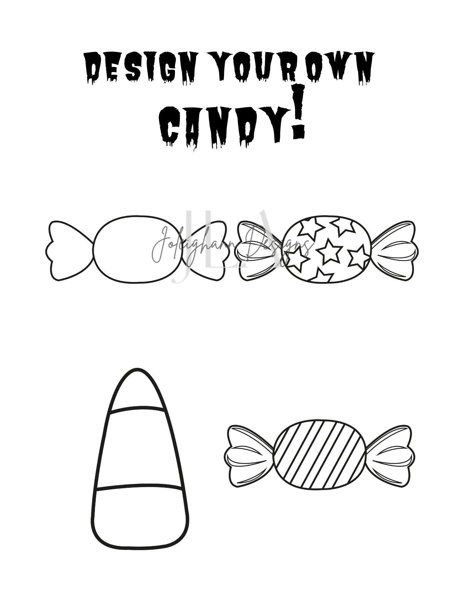 Halloween Printable Coloring Book, Halloween Coloring Pages, Coloring ...