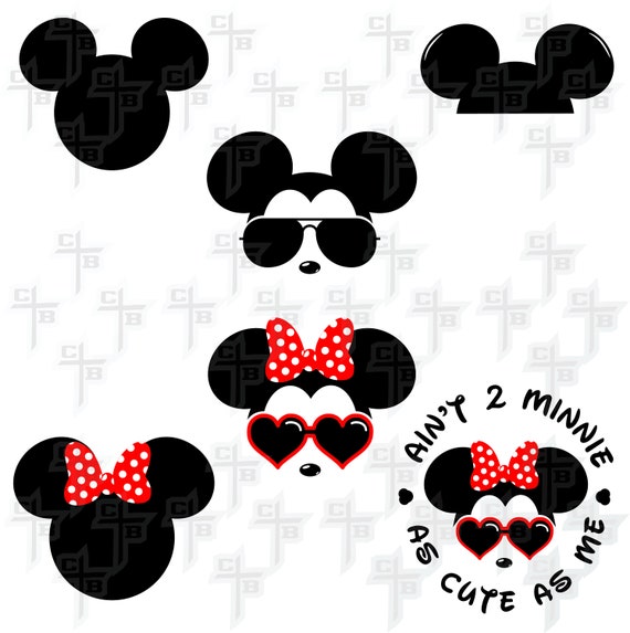Download Free Cute Disney Mickey Minnie Mouse Bundle Svg Hipster Svg Png Etsy SVG Cut Files