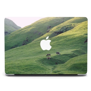 Macbook Air M3 Case 2022 Grassland Photo Mac Pro 16 15 Calm Mountain Side View Case Peaceful View Print Macbook 12 Inch Protective Sleeve