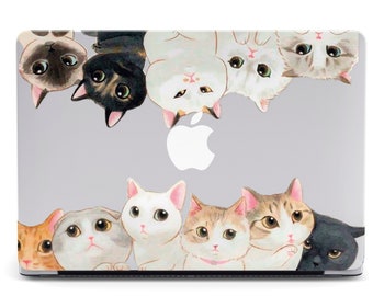 猫好きのためのMacBook Pro 16ケース / かわいい黒猫のMacカバー