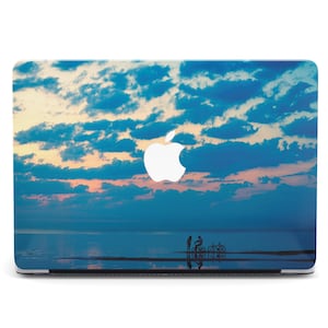 Funda de plástico rígido con diseño de amanecer, cielo nublado, naturaleza, arte realista, para MacBook M4 Pro Air M4 Air M2 Pro 14 16 2023 Retina Shell Case Cover