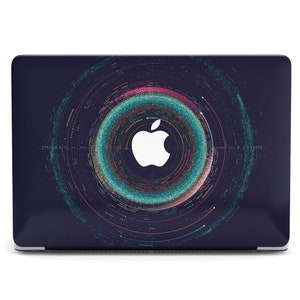 Macbook Air M4 M2 2023 Hülle Space Age Kartographie Design Mac Pro M4 15 16 2025 Plastik Schutz Print Minimal Style Map Nachthimmel