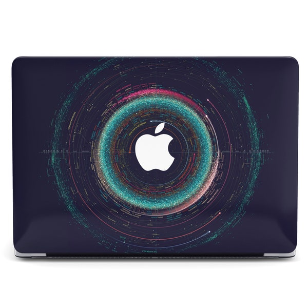 Asteroid Map Macbook Air M3 M2 2023 Case Space Cartography Design Mac Pro M3 15 16 2022 Plastic Protection Print Minimal Style Map Night Sky