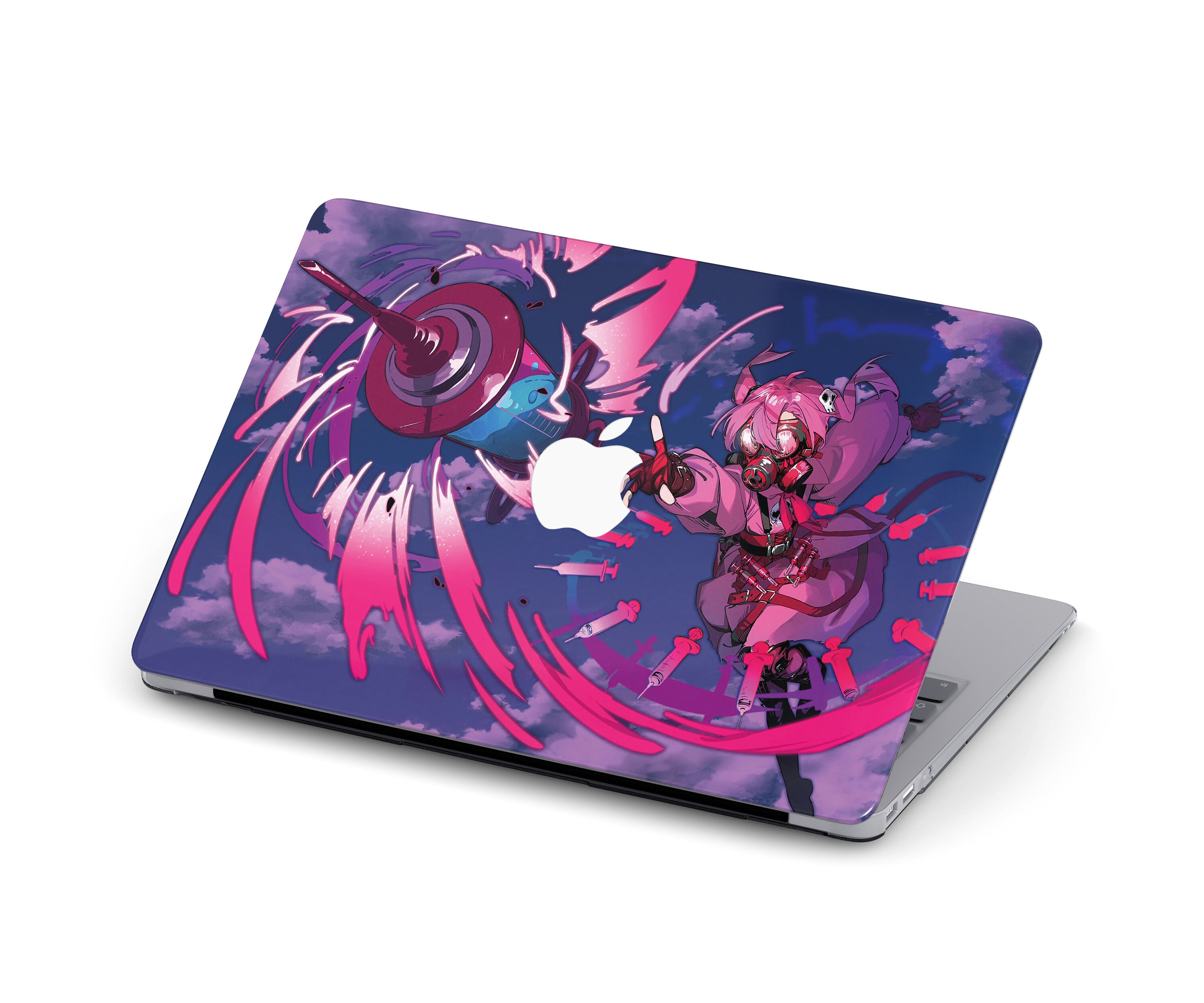 Deadly Anime Girl MacBook Needles Shot Warrior Printed Case All