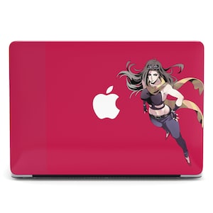 Lisa Lisa Inspired Anime Girl Macbook Jo Warrior Printed Case All Models Mac Air M4 M2 Japanese Manga Pink Pro M4 15 16 Art Mac 14